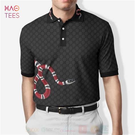 gucci snake print t shirt|Gucci polo shirt snake.